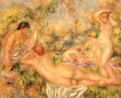 Groupe de baigneurs, 1918 - Pierre Auguste Renoir